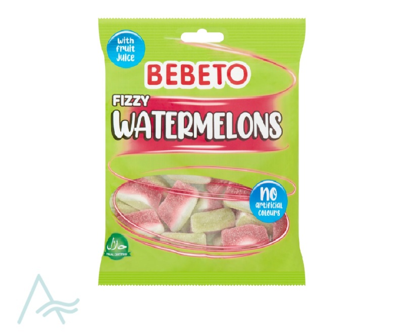 BEBETO FIZZY WATERMELON BAGS 150G